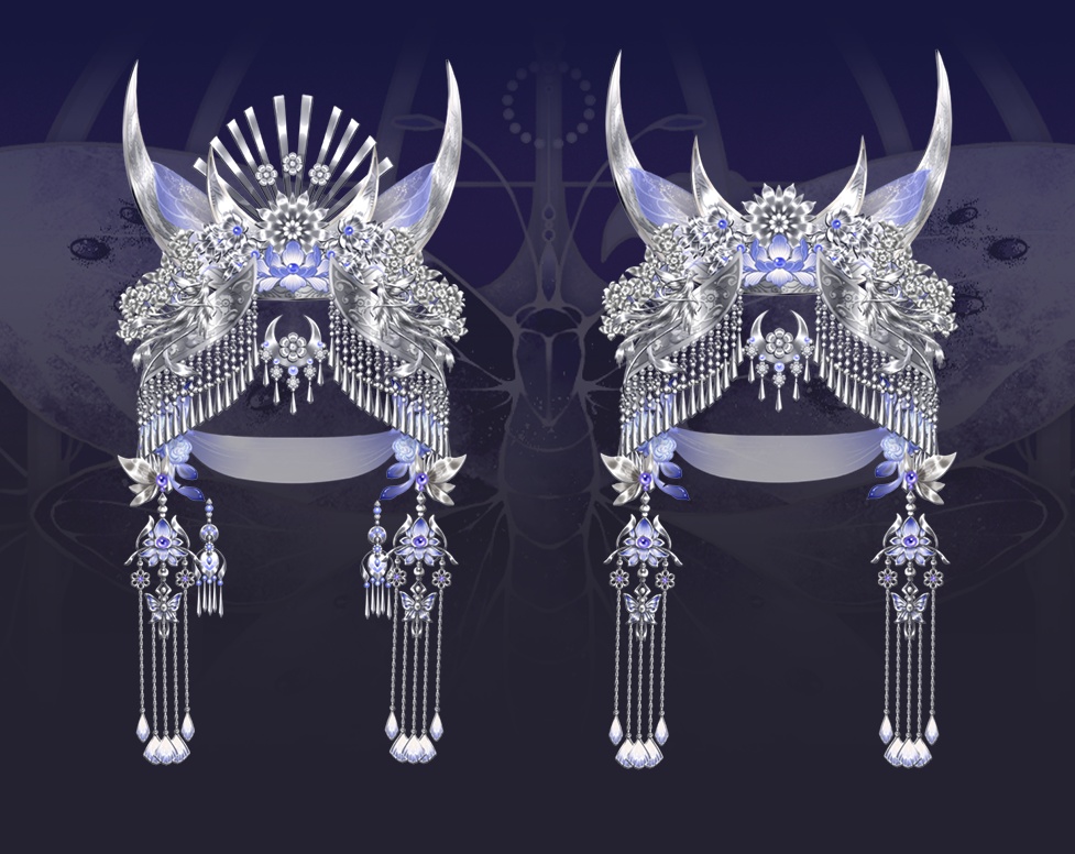 【Vts】【VTuber向け】【苗蛊】中国の民族イメージのスタイル/Vtuberです新作衣装/ダイナミックVTSペンダントセット