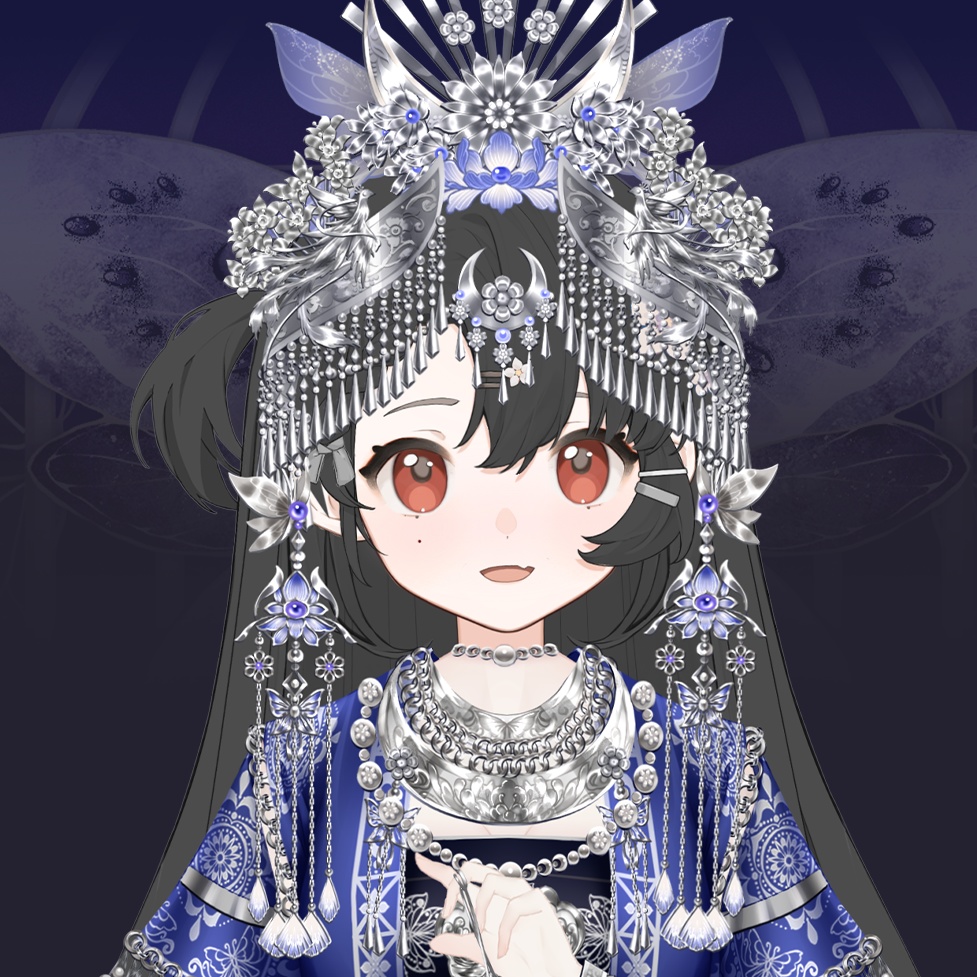 【Vts】【VTuber向け】【苗蛊】中国の民族イメージのスタイル/Vtuberです新作衣装/ダイナミックVTSペンダントセット