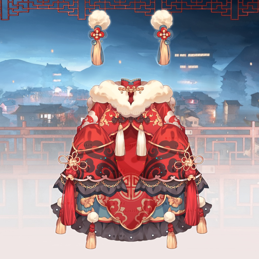 あけましておめでとう~【Vts】【VTuber向け】【福星】Vtuberです新作衣装/ダイナミックVTSペンダントセット