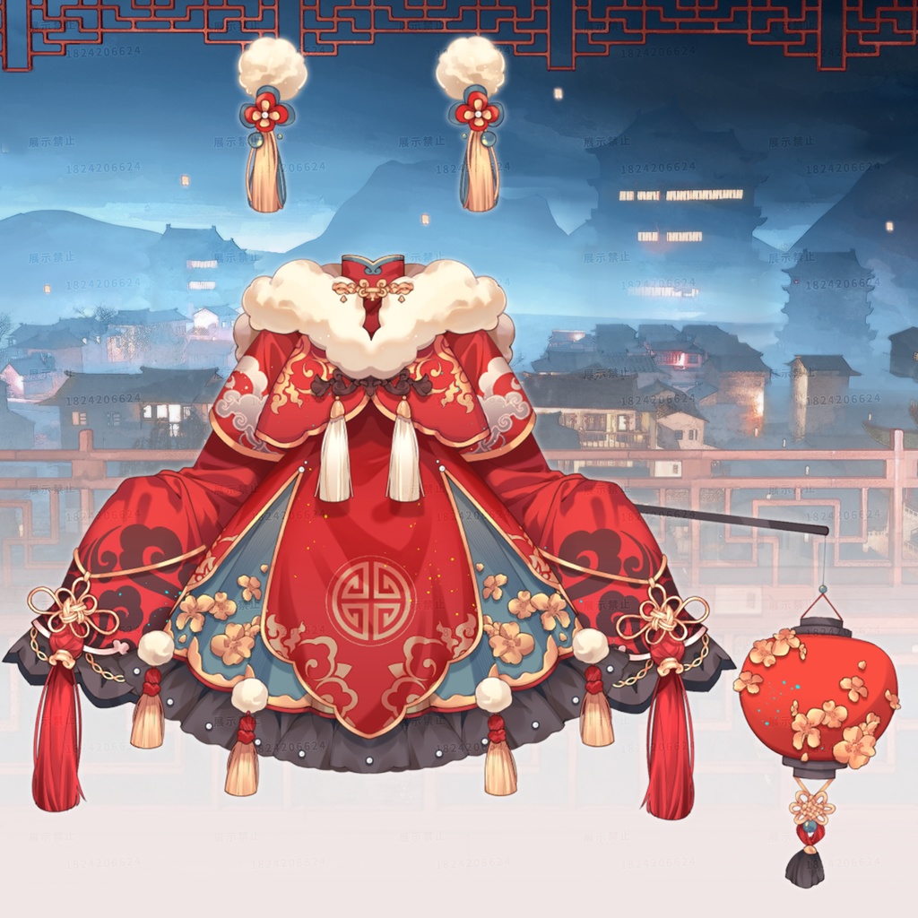 あけましておめでとう~【Vts】【VTuber向け】【福星】Vtuberです新作衣装/ダイナミックVTSペンダントセット