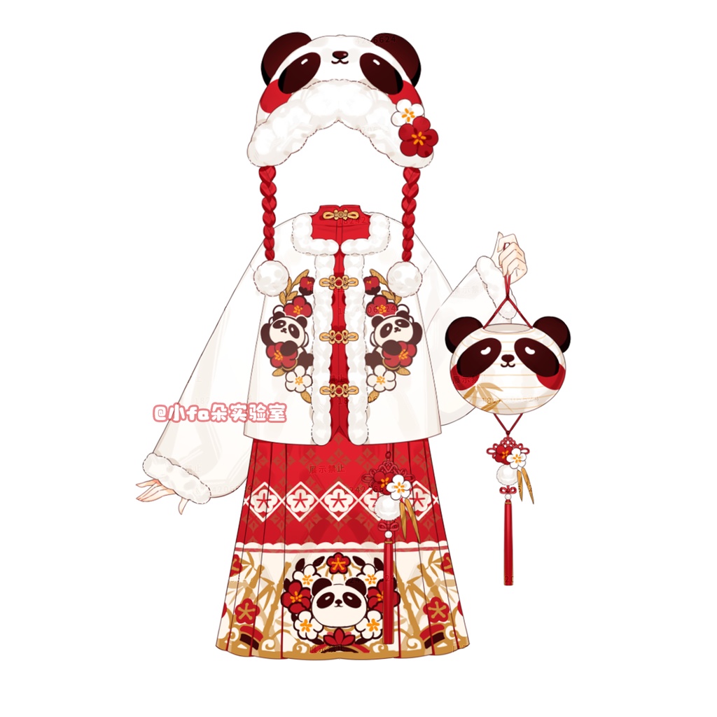 【Vts】【VTuber向け】【熊猫】Vtuberです新作衣装/ダイナミックVTSペンダントセット