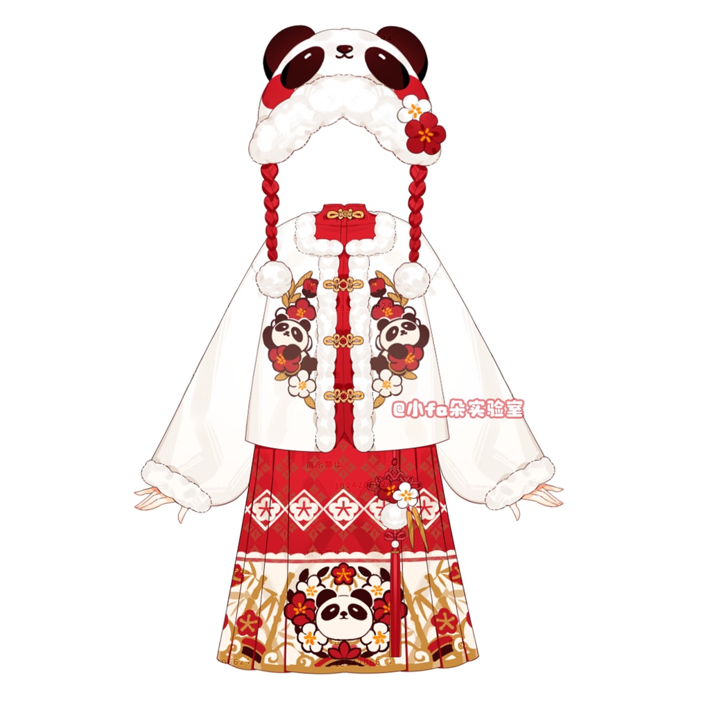 【Vts】【VTuber向け】【熊猫】Vtuberです新作衣装/ダイナミックVTSペンダントセット