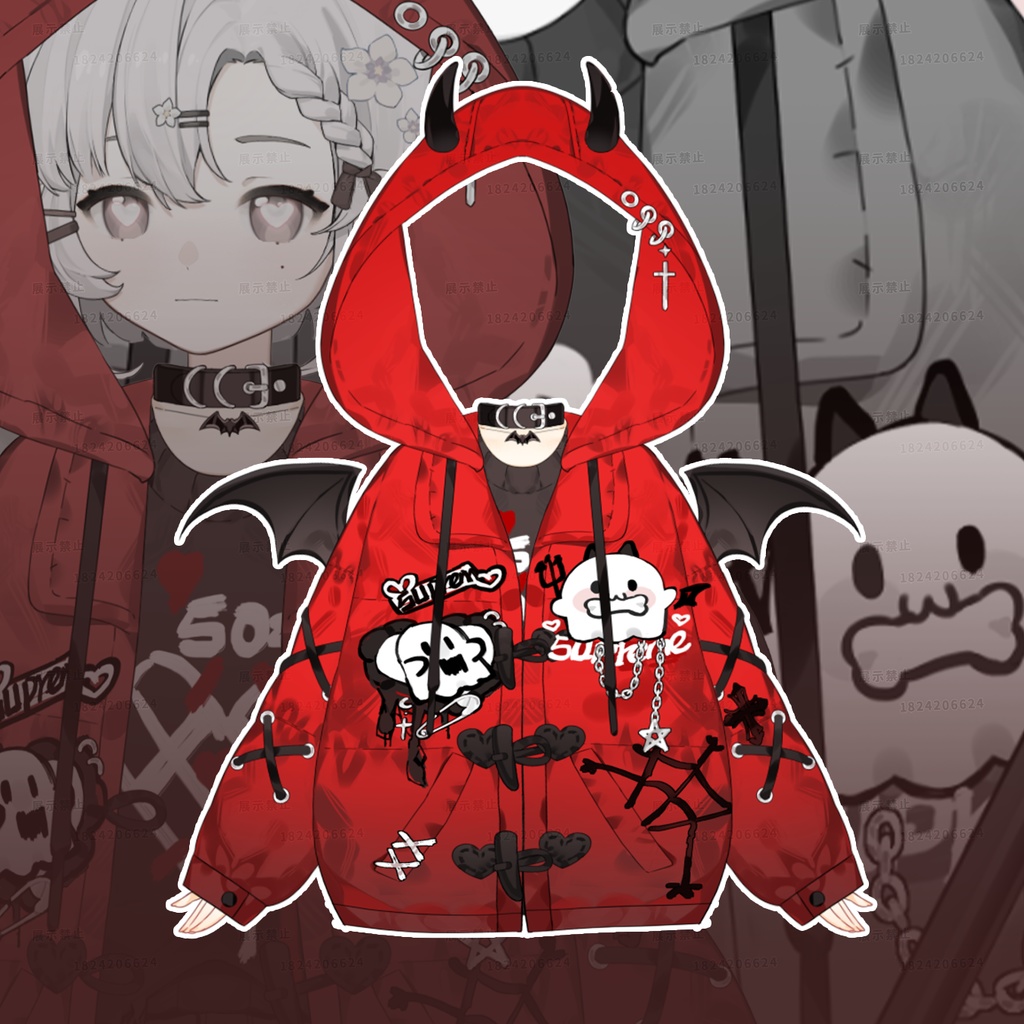 【小恶魔】【Vts】【VTuber向け】Vtuberです新作衣装/ダイナミックVTSペンダントセット