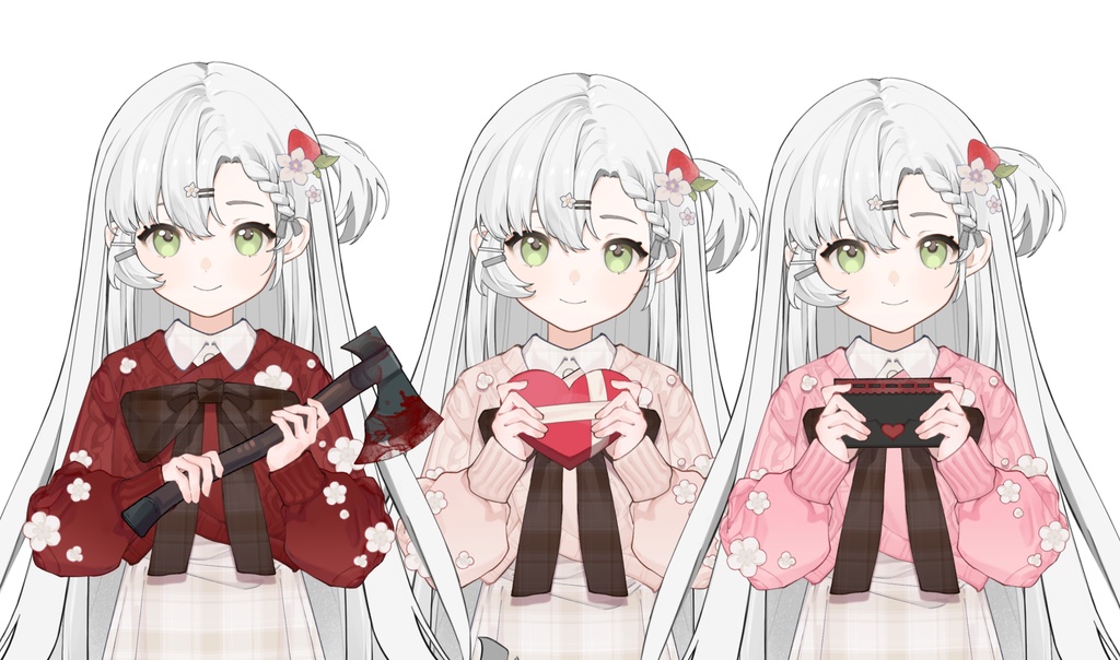 バレンタインデー VTS ペンダント【心动之约】Vtuber 春節新作衣装/VTS バレンタインデー ダイナミックペンダント