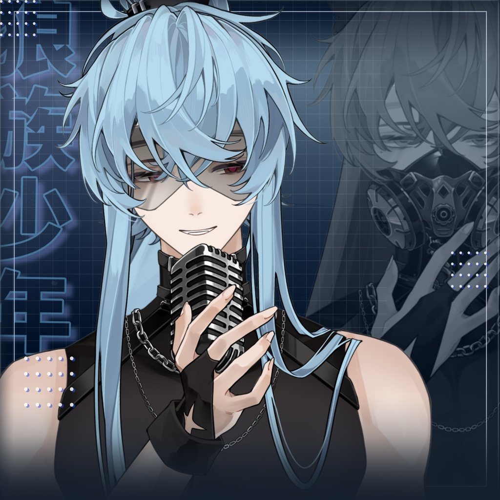 【無料】【狼族少年】【Live 2D】Live2D完成品モデリング/Vtuber汎用モデル