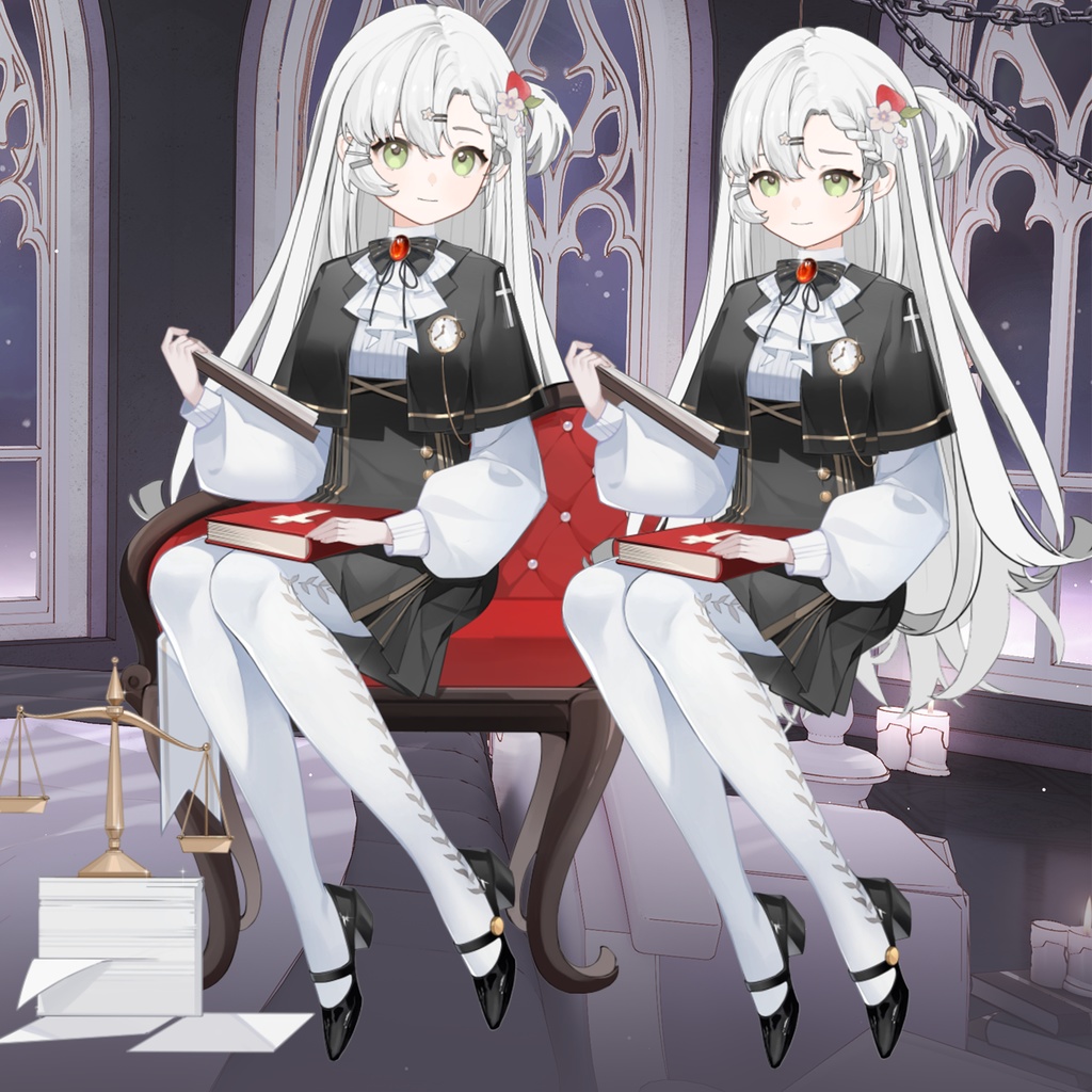 12星座シリーズ【天秤座♎】【Vts】【VTuber向け】Vtuberです新作衣装/ダイナミックVTSペンダントセット