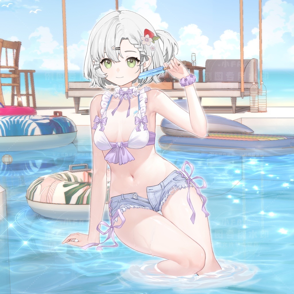 【Vts】【VTuber向け】【海流】Vtuberです新作衣装/ダイナミックVTSペンダントセット