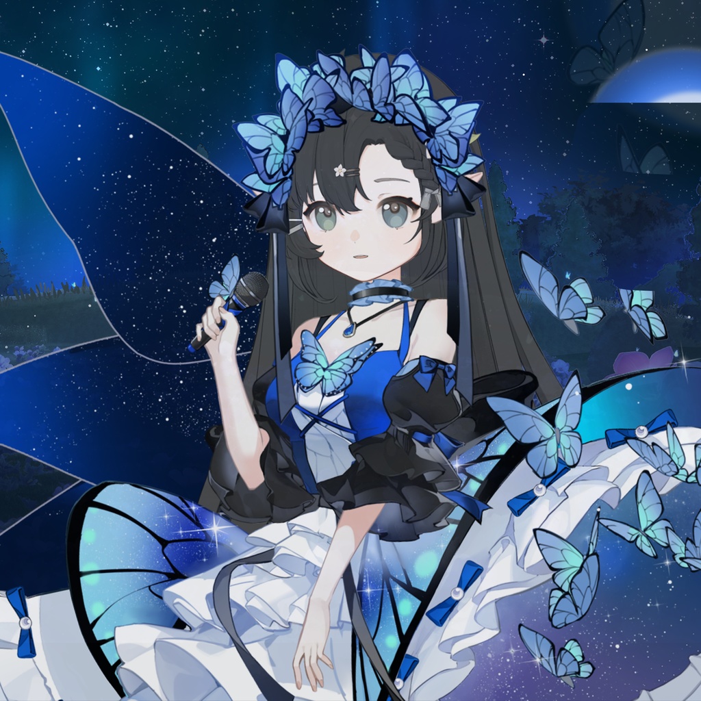 【十二星座】パックコレクション/バーチャルYouTuber(VTS)のダイナミックアクセサリー/ライブ/バルクモデル/素材/服装/蝶と夜・十二星座・隠しモデルバーチャルキャスター美しい新しい服【VTSダイナミックオブジェ】