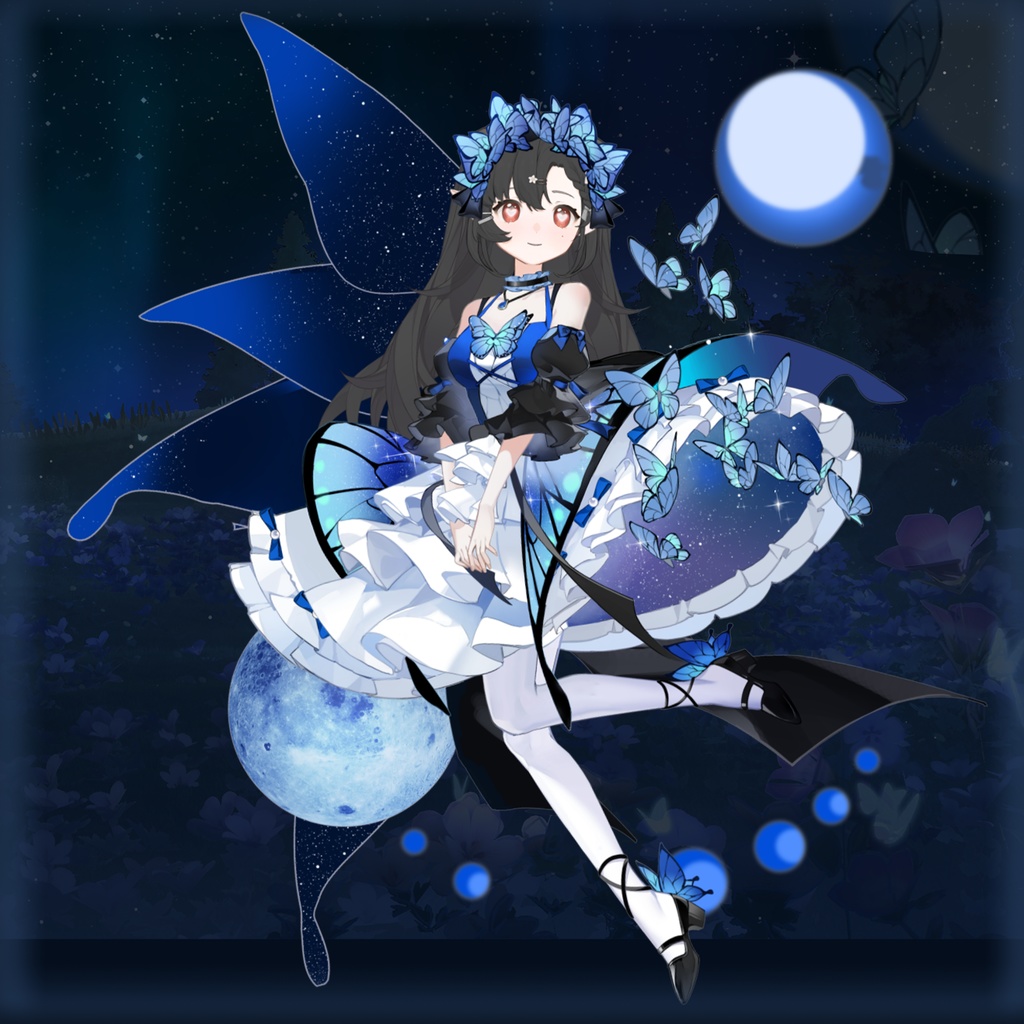 【十二星座】パックコレクション/バーチャルYouTuber(VTS)のダイナミックアクセサリー/ライブ/バルクモデル/素材/服装/蝶と夜・十二星座・隠しモデルバーチャルキャスター美しい新しい服【VTSダイナミックオブジェ】