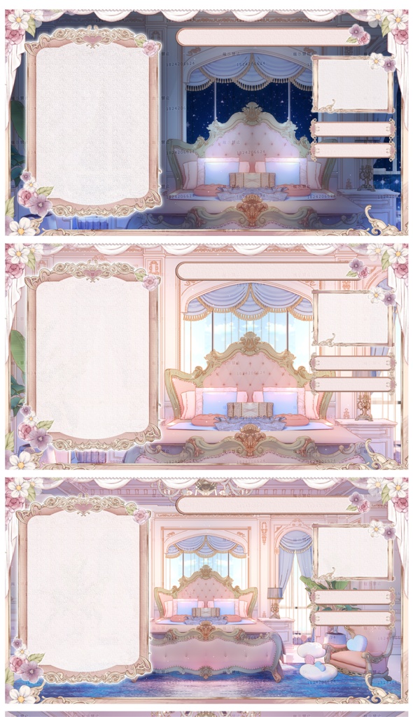 量販スキンと背景UI【うたたねキツネ】Vupライブ量販スキン/少女スキン/バーチャルYouTuber