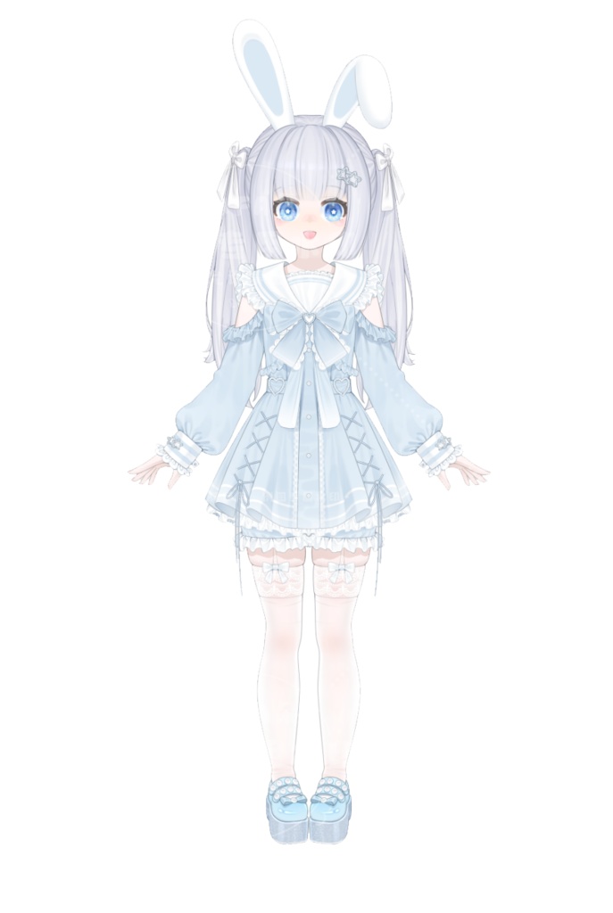 量販スキンと背景UI【水心】Vupライブ量販スキン/少女スキン/バーチャルYouTuber