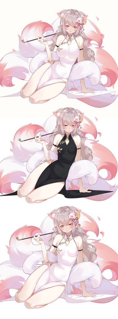 【Vts】【VTuber向け】【狐仙】Vtuberライブダイナミックな新着/バーチャルキャスターVTSダイナミックペンダント