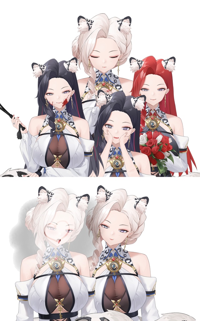 量販スキンと背景UI【IRENE】Vupライブ量販スキン/少女スキン/バーチャルYouTuber