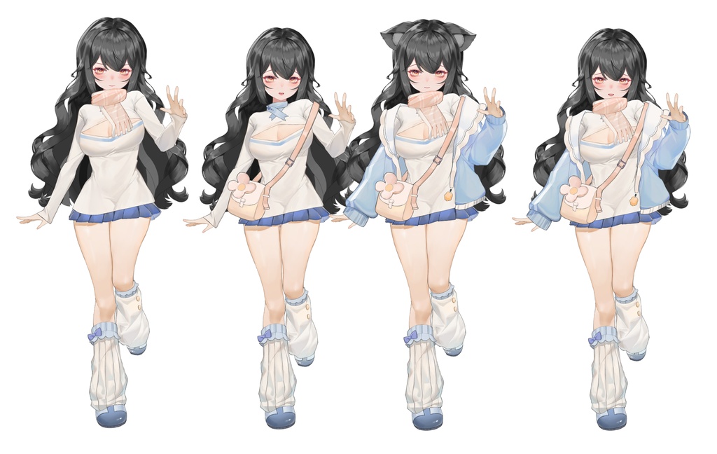 【Vts】【VTuber向け】【蓝色冬天】Vtuberライブダイナミックな新着/バーチャルキャスターVTSダイナミックペンダント