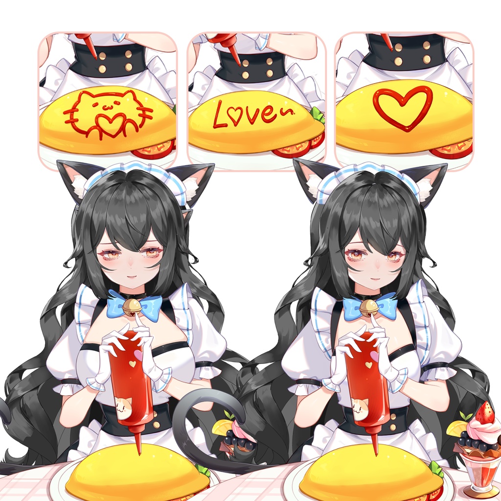 【Vts】【VTuber向け】【蛋包饭】Vtuberライブダイナミックな新着/バーチャルキャスターVTSダイナミックペンダント