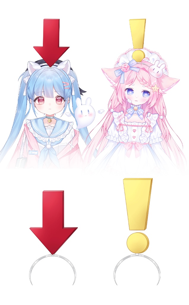 【Vts】【VTuber向け】【箭头】Vtube/バーチャルキャスターVTSダイナミックペンダント live2dモデルの卸売りではなく服です