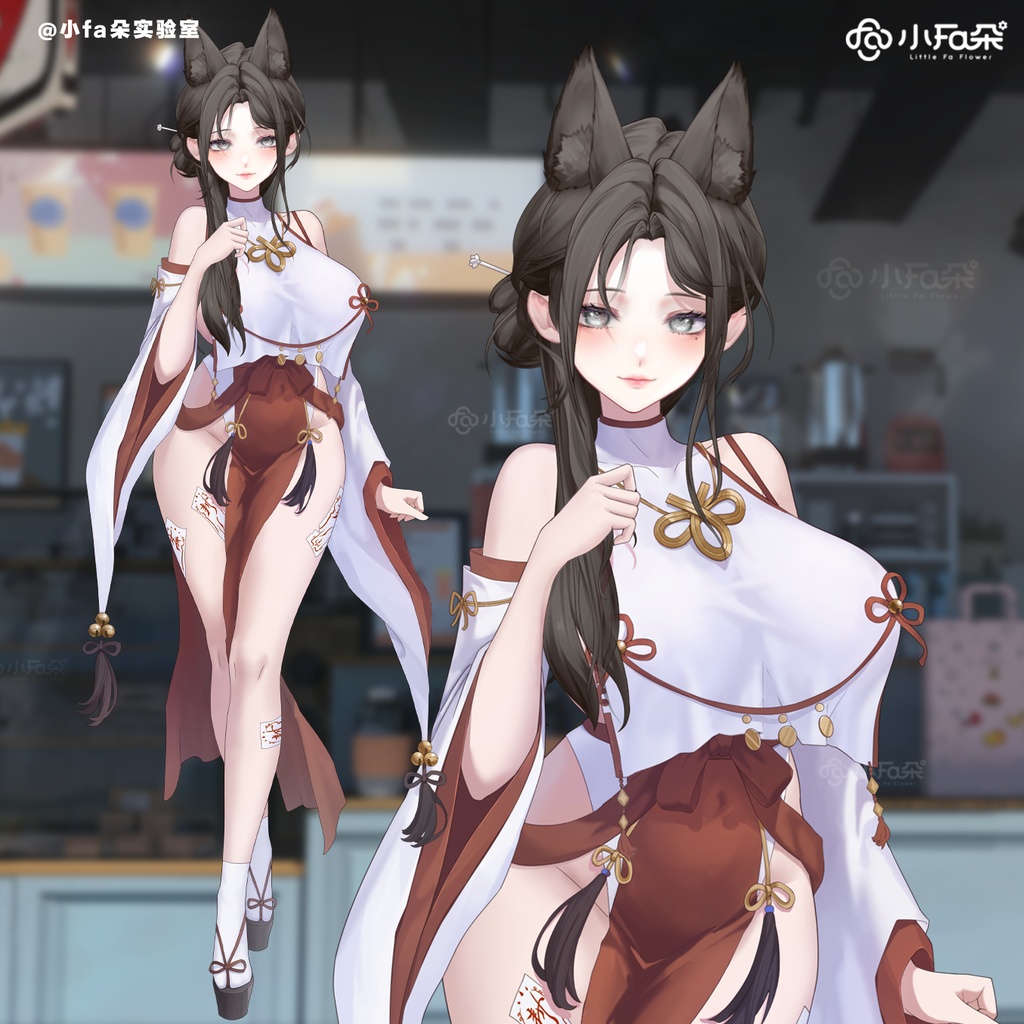 【Vts】【VTuber向け】【狐衿】Vtuberライブダイナミックな新着/バーチャルキャスターVTSダイナミックペンダント