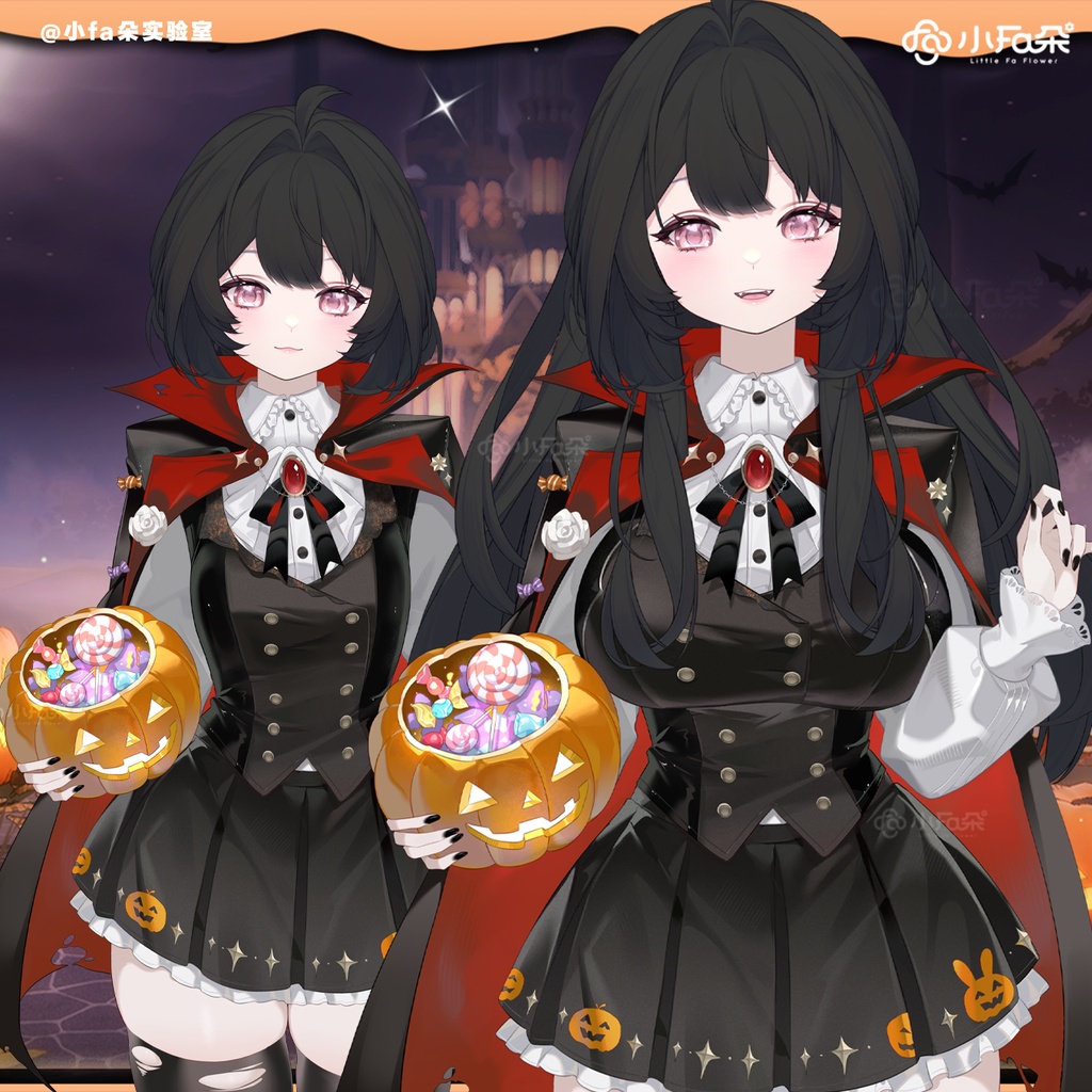 ハロウィン【Vts】【VTuber向け】【赤蝠】Vtuberライブダイナミックな新着/バーチャルキャスターVTSダイナミックペンダント