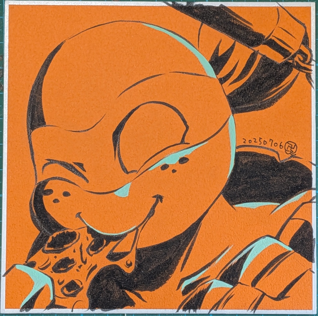 タートルズミニ色紙