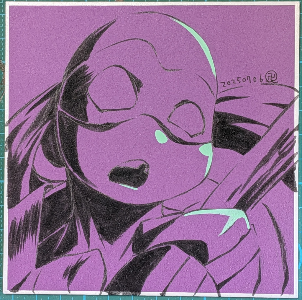 タートルズミニ色紙