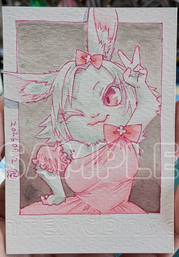 メスケモチェキ風イラストボード