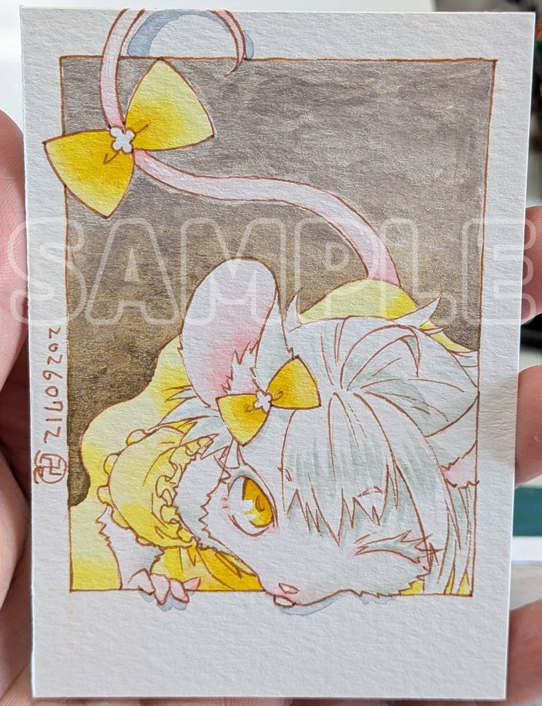 メスケモチェキ風イラストボード