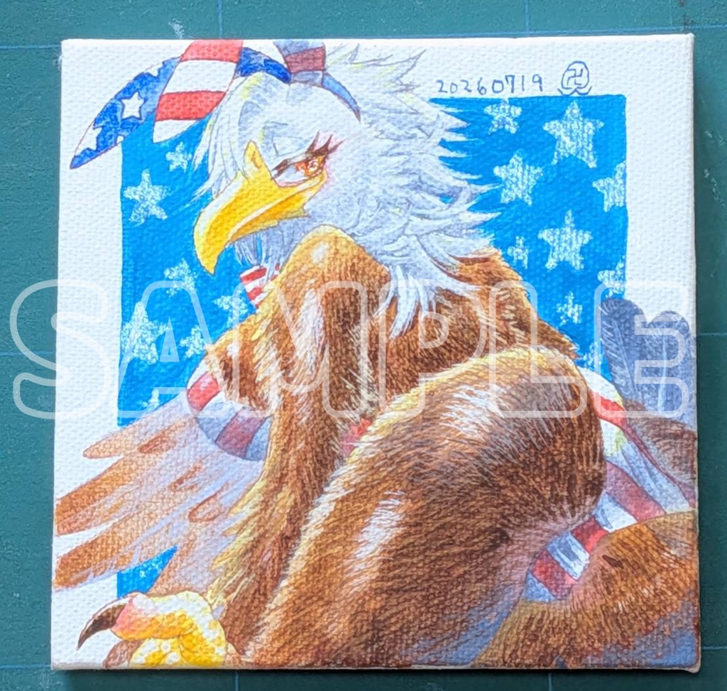 CanvasIllustration：IndependenceDayEagle