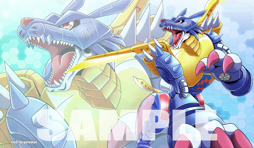 【プレイマット】青輝の銀狼