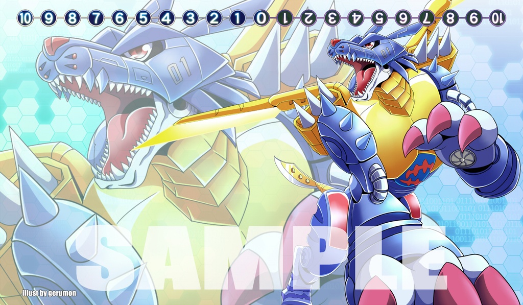 【プレイマット】青輝の銀狼