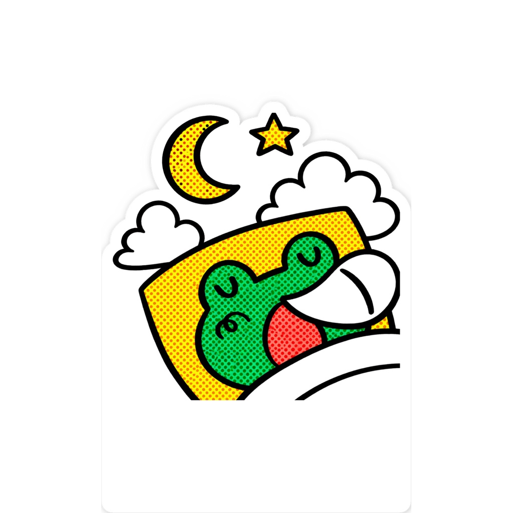 おやすみなさい ステッカー