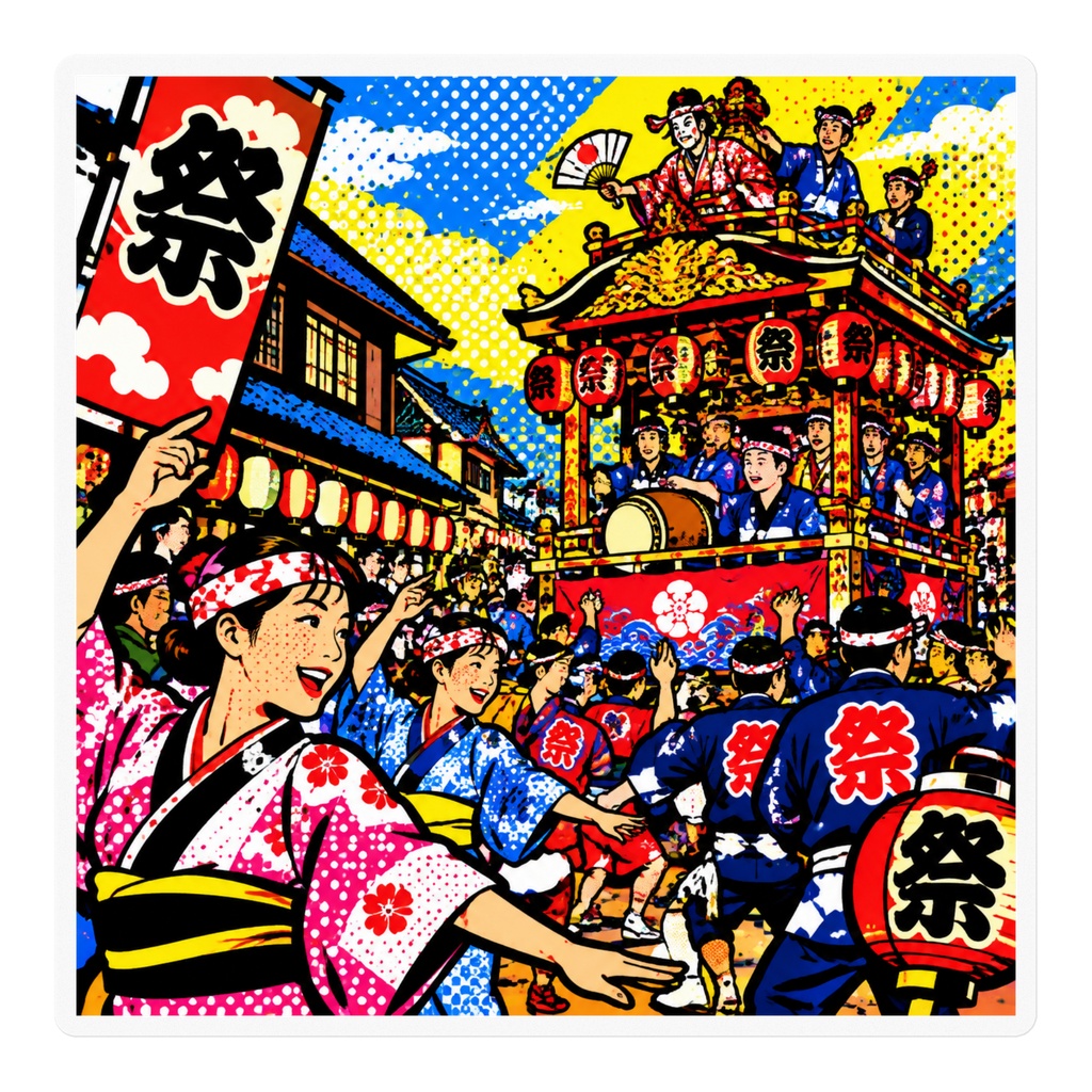 祭り ステッカー