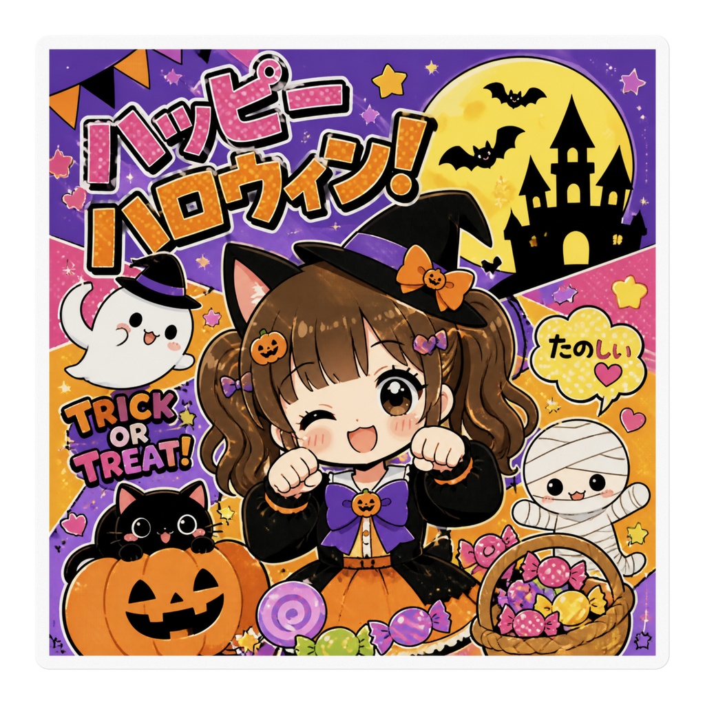 ハロウィン２　ステッカー