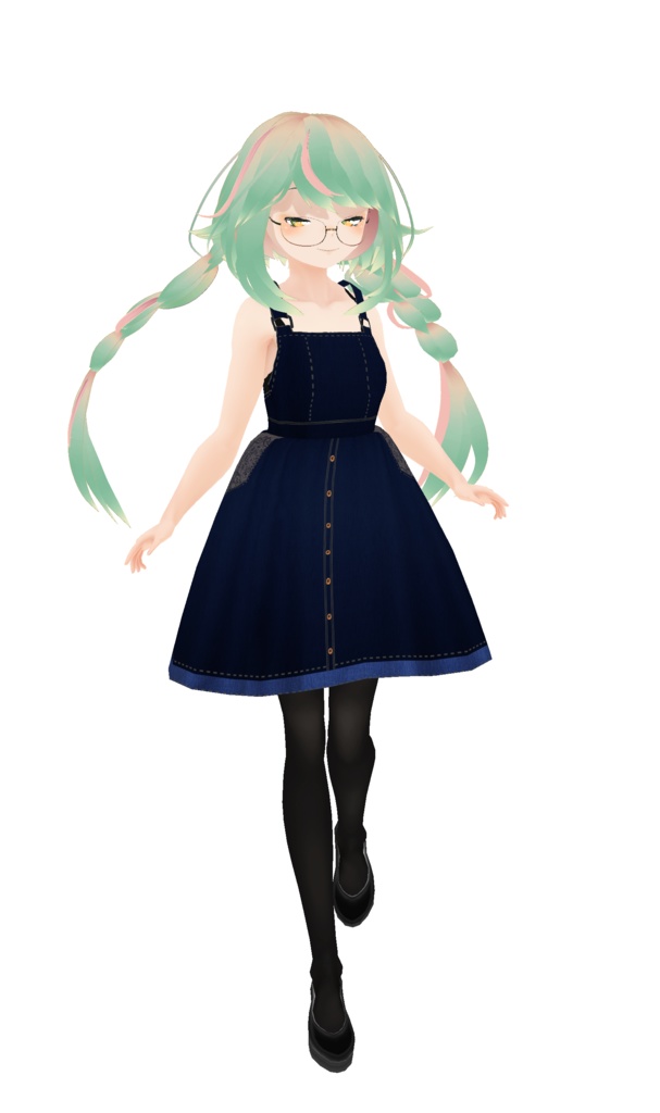 【VRoid】お出かけサロペットスカート【テクスチャー】