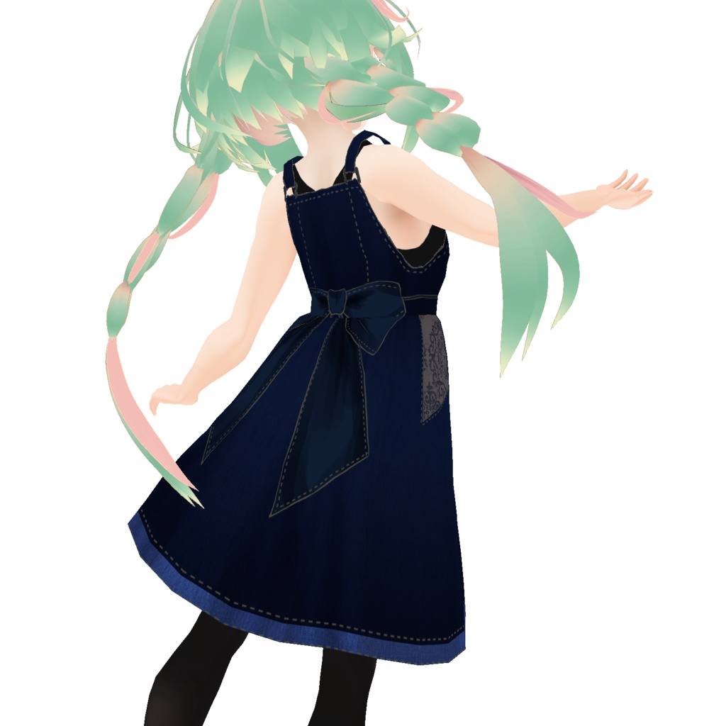 【VRoid】お出かけサロペットスカート【テクスチャー】