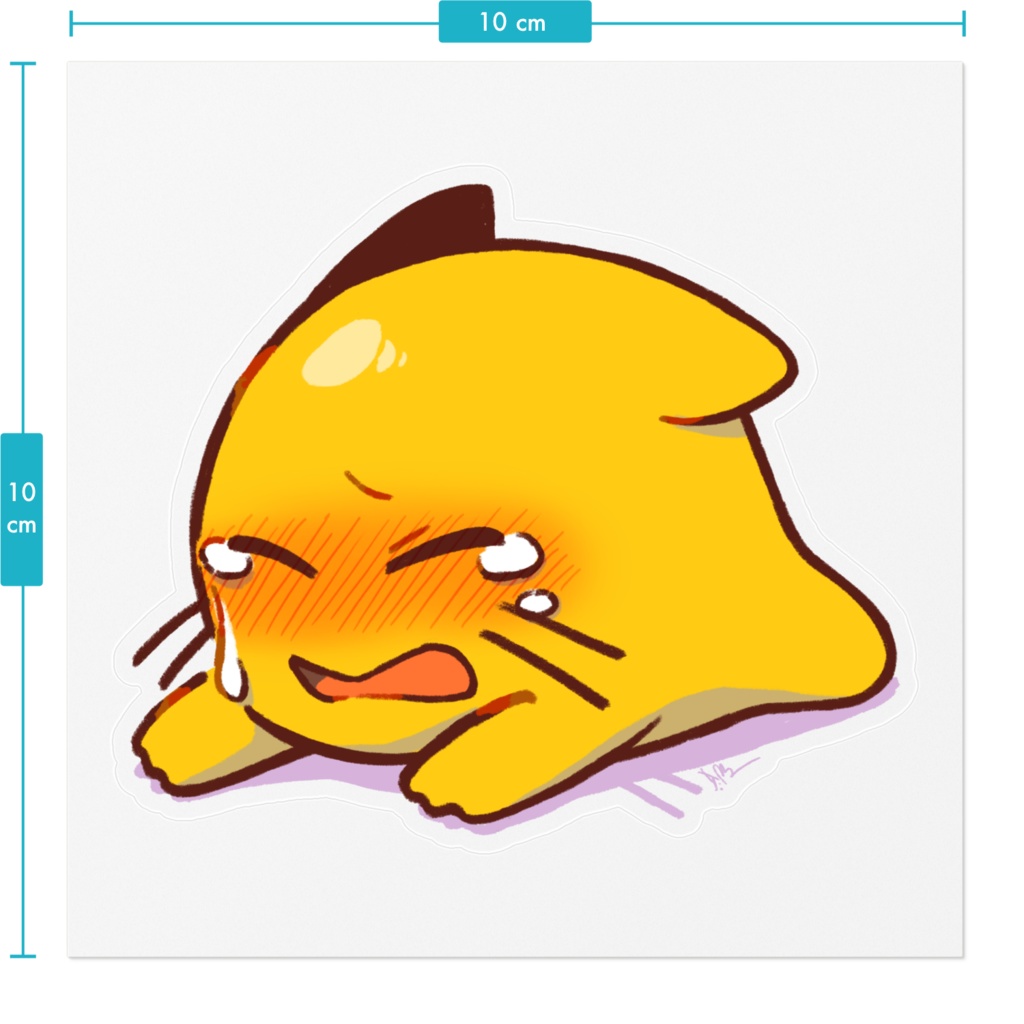 【ステッカー】泣いてるBlobcatちゃん