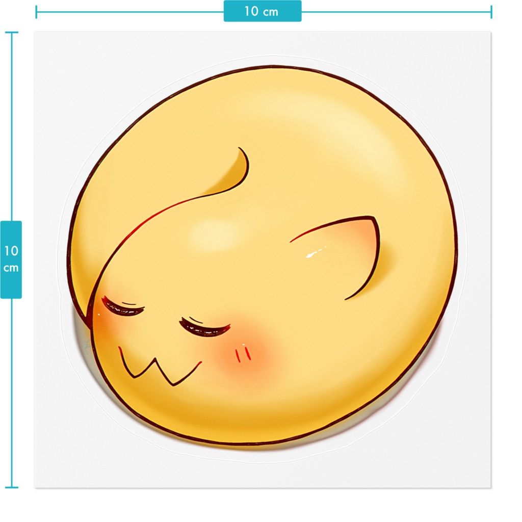 【ステッカー】寝てるBlobcatちゃん