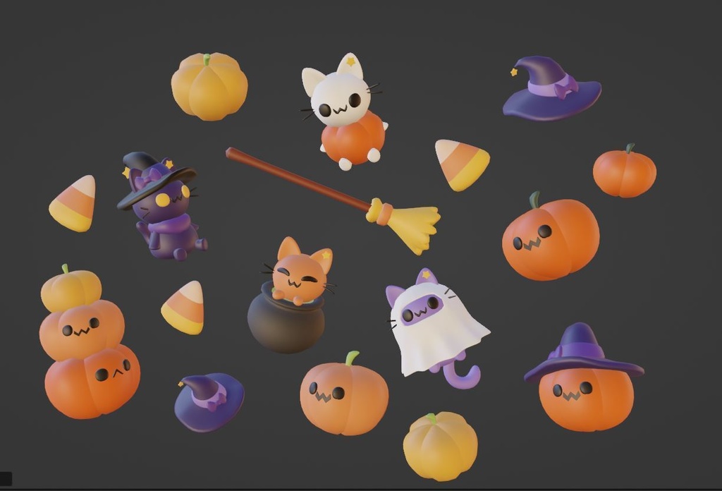 Halloween 3D Assets