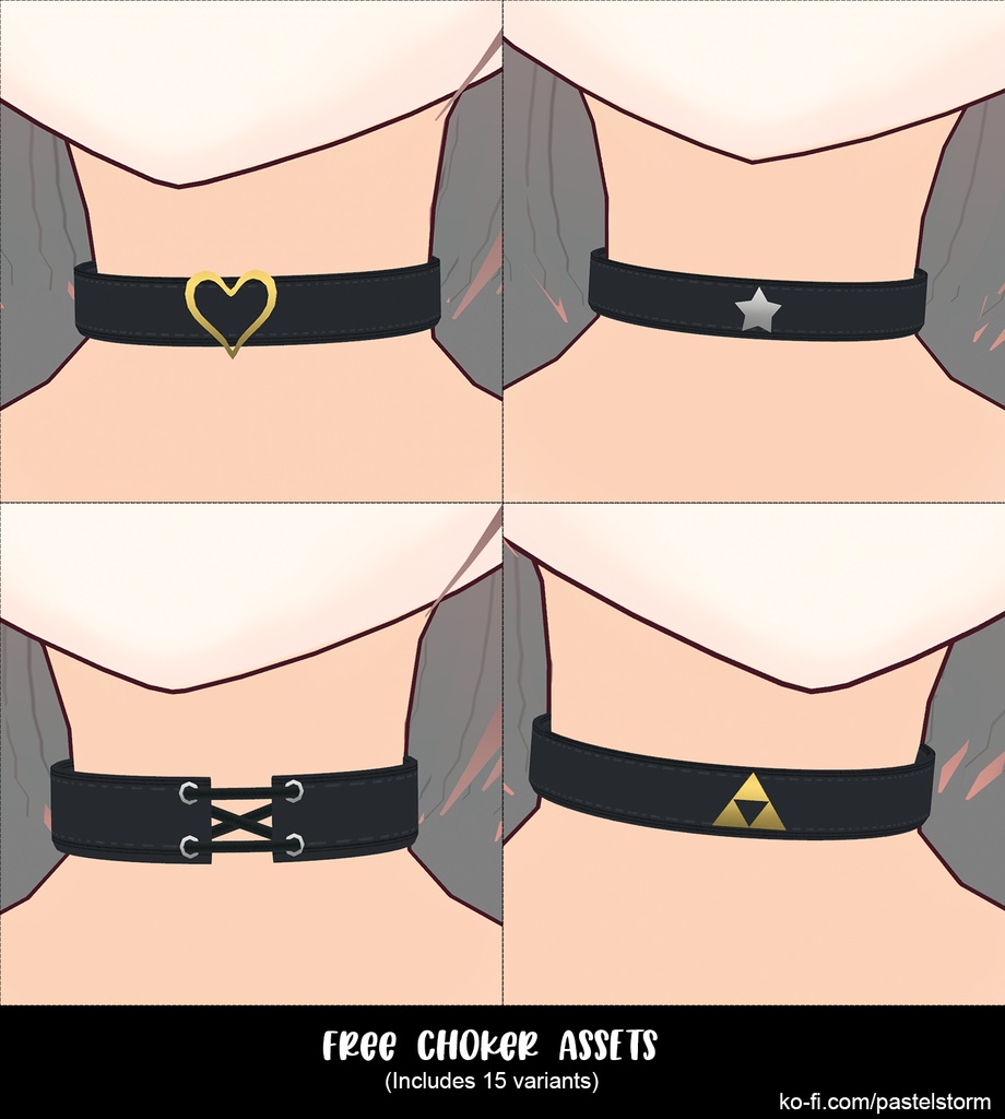3D Vroid Chokers