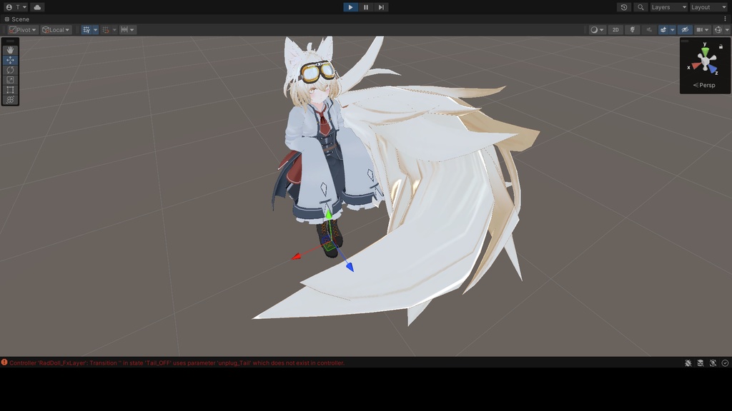 【無料】RadDollV2&RadDollV3専用尻尾抱き寄せアニメーション