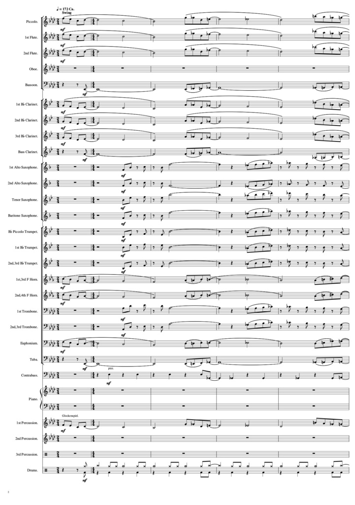 ドン・キホーテより 「ミラクルショッピング」 吹奏楽　楽譜（PDF）