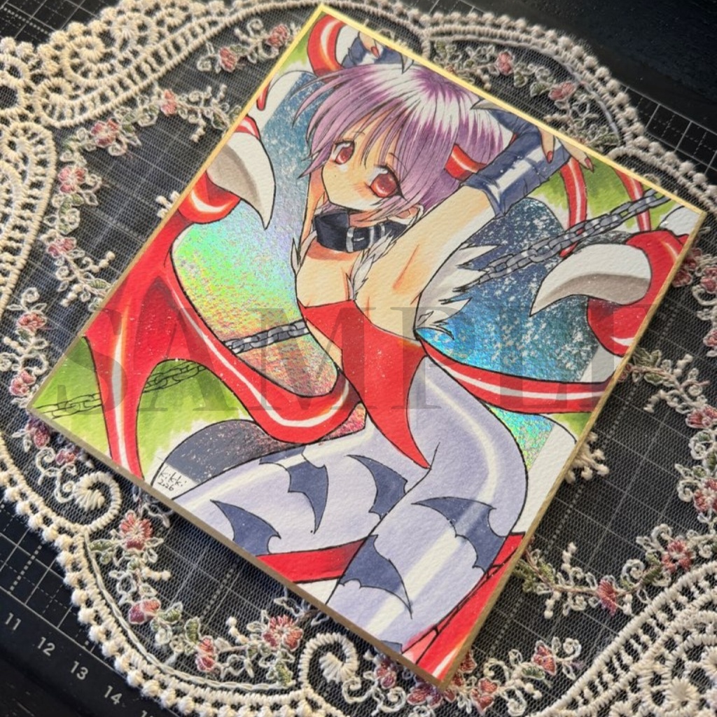 リリス　ヴァンパイアセイヴァー　直筆色紙　原画