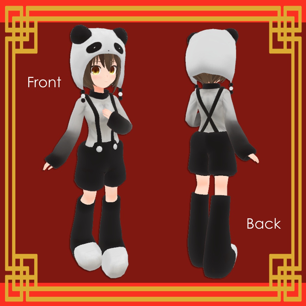 オリジナル3Dモデル「パンダコ」