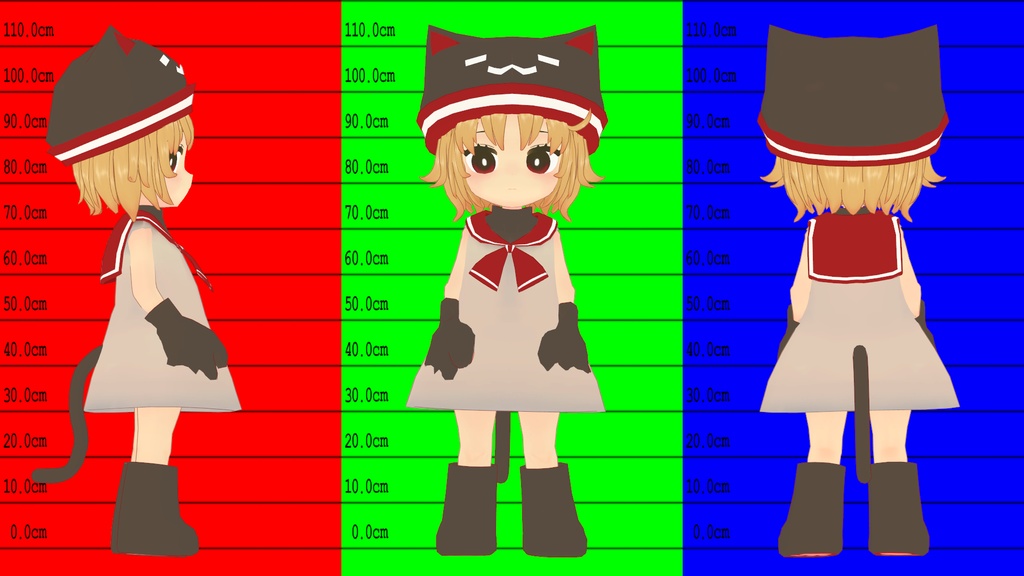 【無料】オリジナル3Dモデル「なつこ」