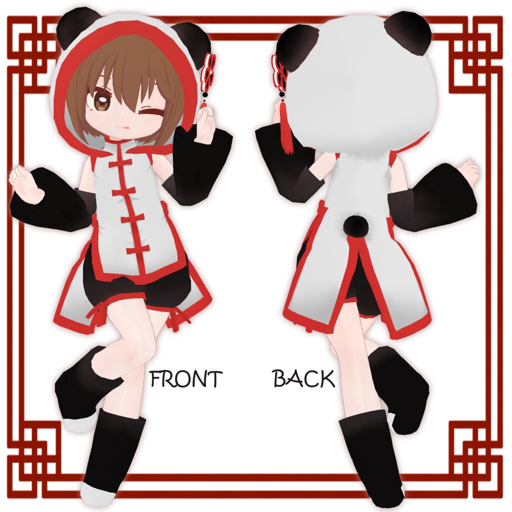 パンダコ オリジナル3Dモデル