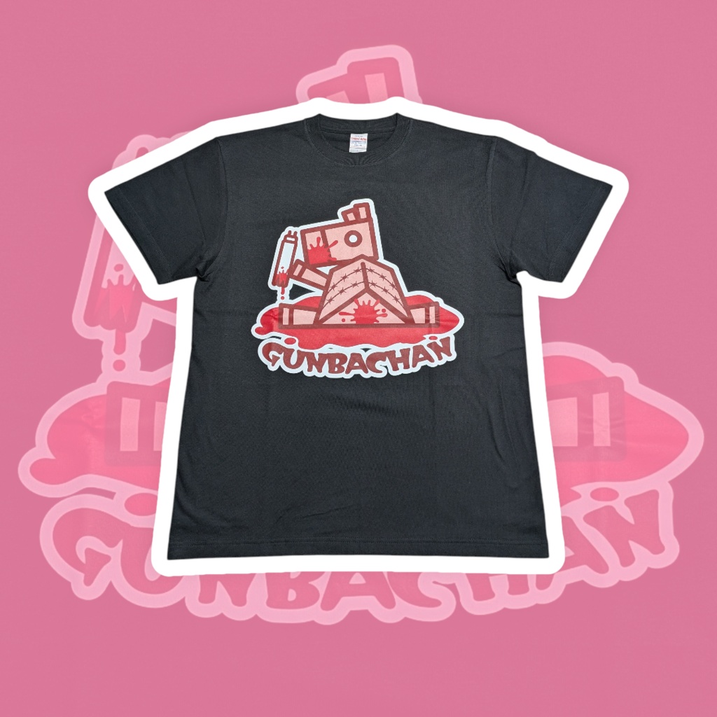 さんかくうまのグンバチャン　Tシャツ(ブラック)