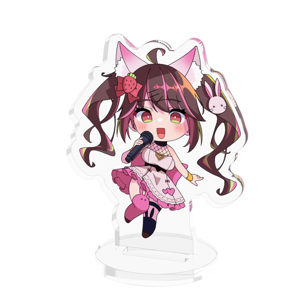兎苺みう　アクリルスタンド　(マイク有)