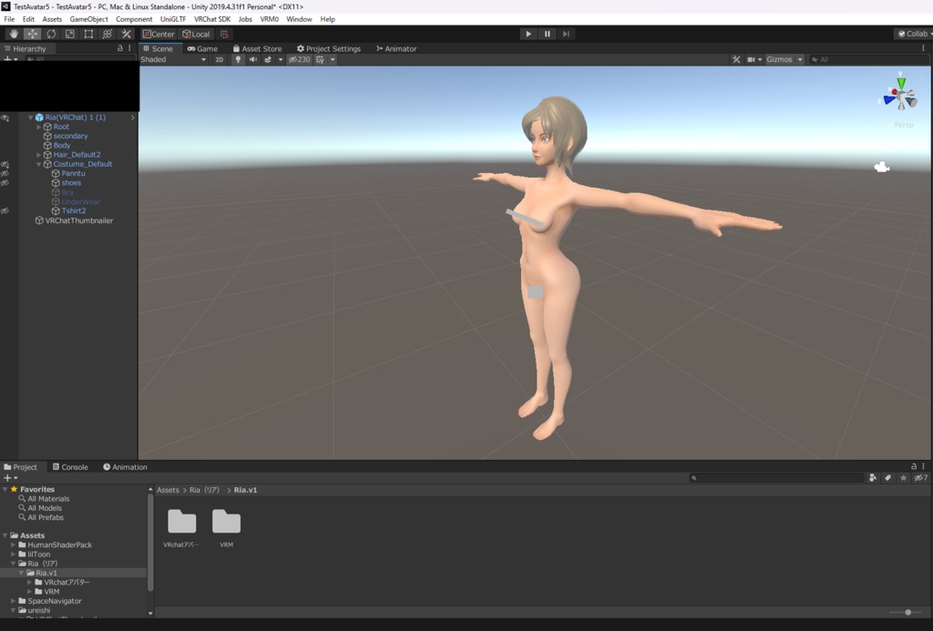 【オリジナル3モデル】 "Ria (リア)" Riaシリーズ 素体モデル