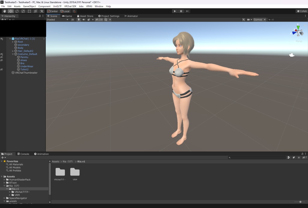 【オリジナル3モデル】 "Ria (リア)" Riaシリーズ 素体モデル