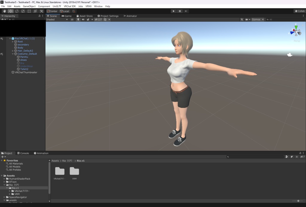 【オリジナル3モデル】 "Ria (リア)" Riaシリーズ 素体モデル