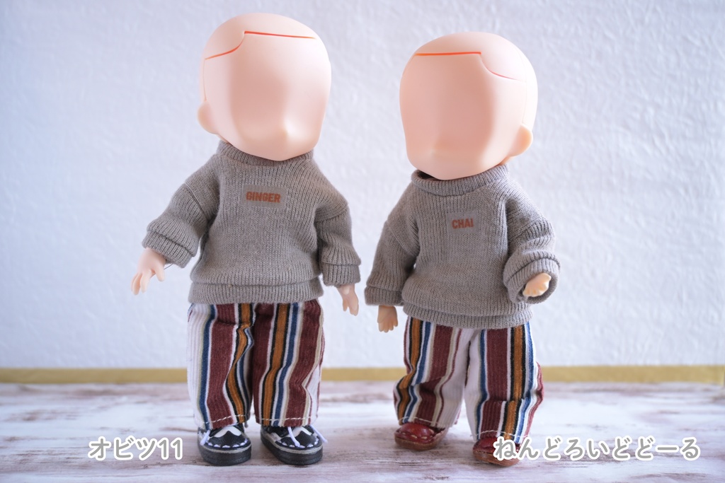 GINGER & CHAI トレーナーとサロペット